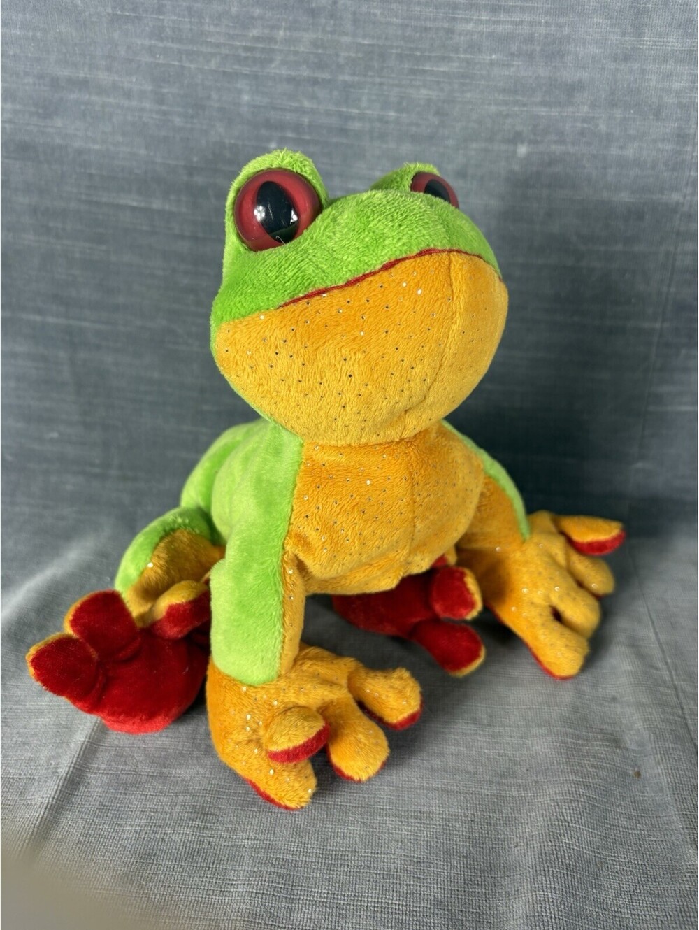 Webkinz Ganz Tree Frog Treefrog Green Yellow Red No Code HM109